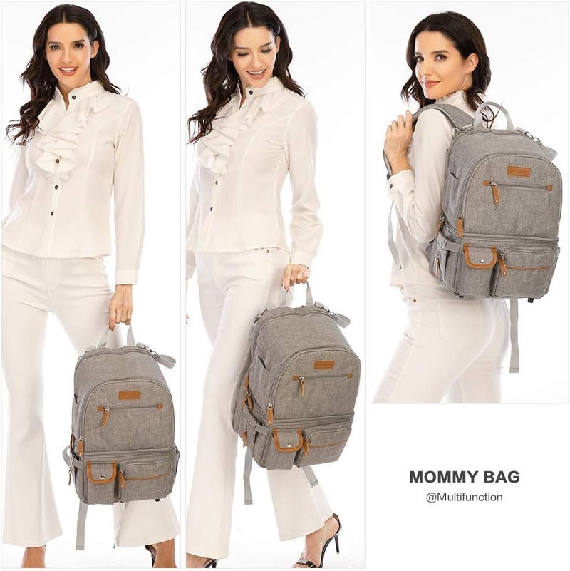 MOMIGO Breast Pump Backpack - Grey - Image 2